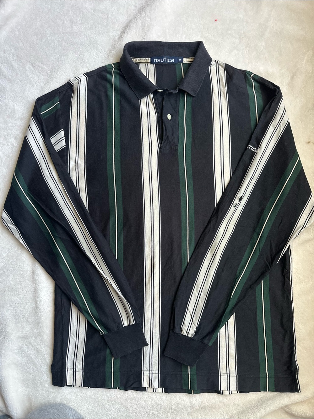 VTG NAUTICA Men’s Polo Rugby Shirt M Vintage 1990s